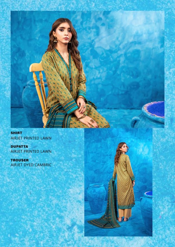 ✨ Zesh ✨ 3 Pieceunstitched Suit Zesh Summaer Lawn Collection 2025