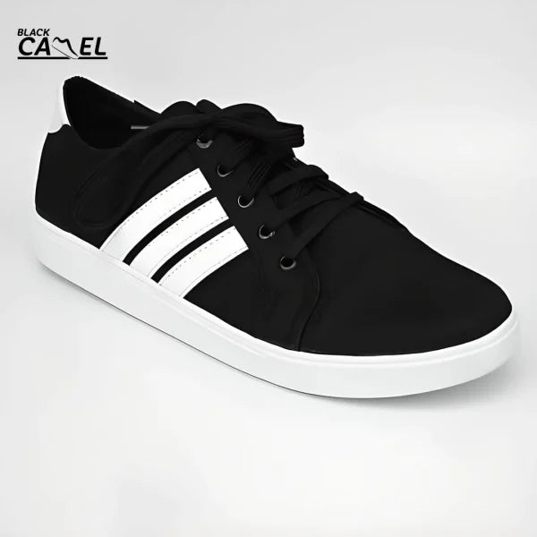 Black Camel Sneakers For Men | Black Color Shoes For Men (asiwen 39-44)
