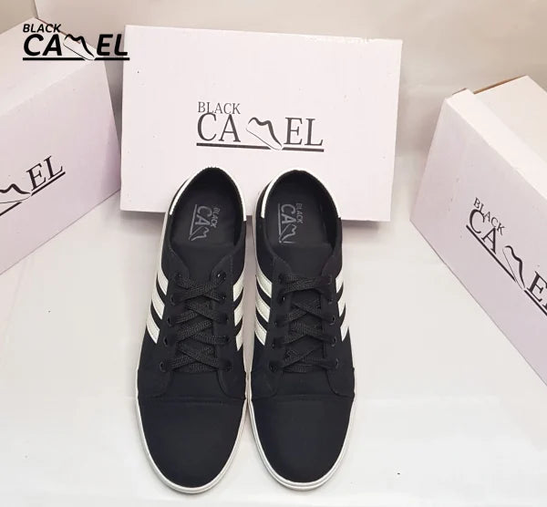 Black Camel Sneakers For Men | Black Color Shoes For Men (asiwen 39-44)