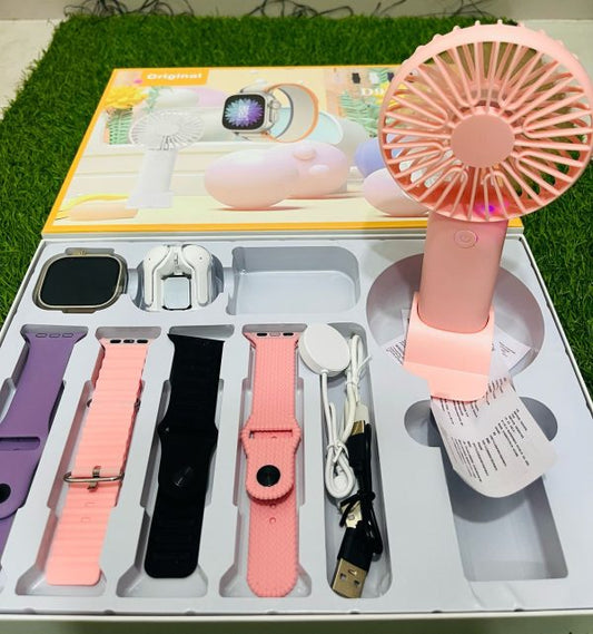 D96 Plus Smartwatch Suit – Bluetooth Smartwatch With Lcd Display, Wireless Earphones,