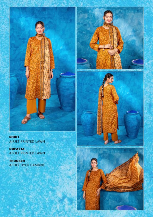 ✨ Zesh ✨ 3 Pieceunstitched Suit Zesh Summaer Lawn Collection 2025